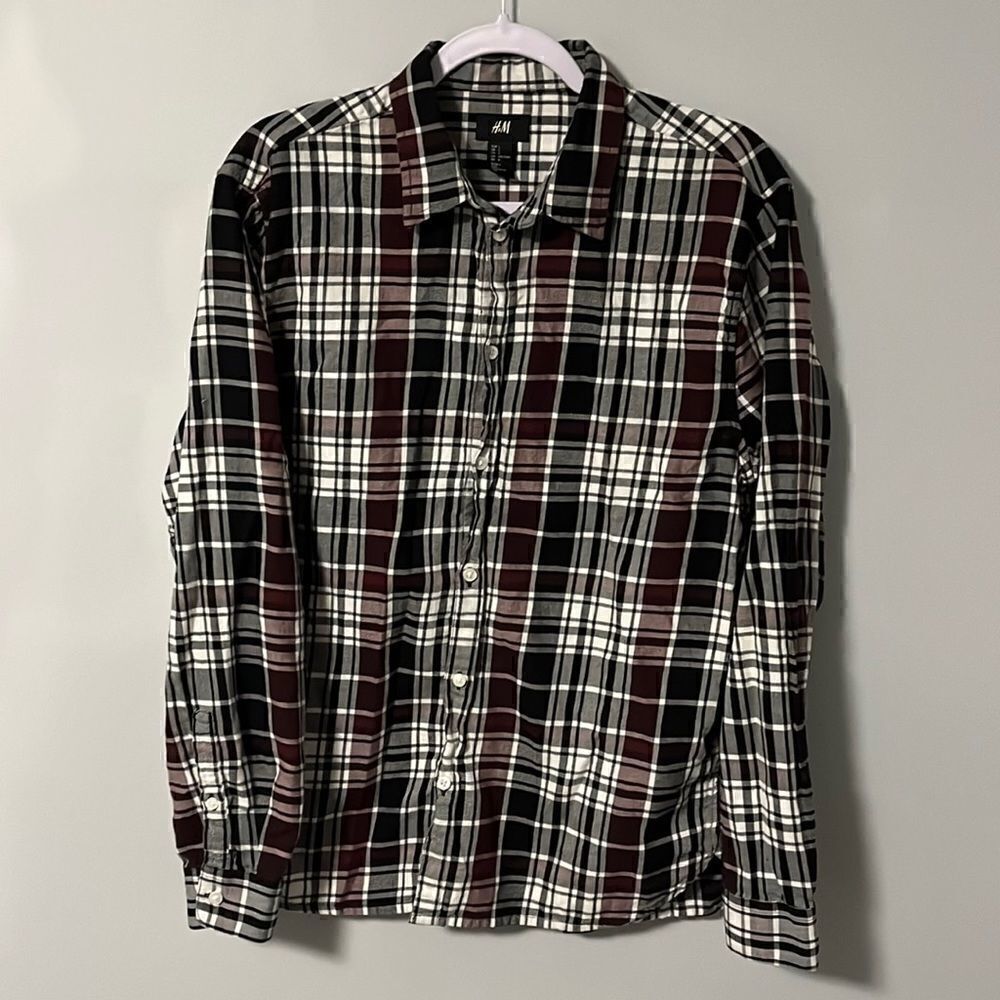 Mens’ H&M thin flannel Shirt Size L